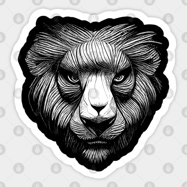 White Lion Sticker by AO01